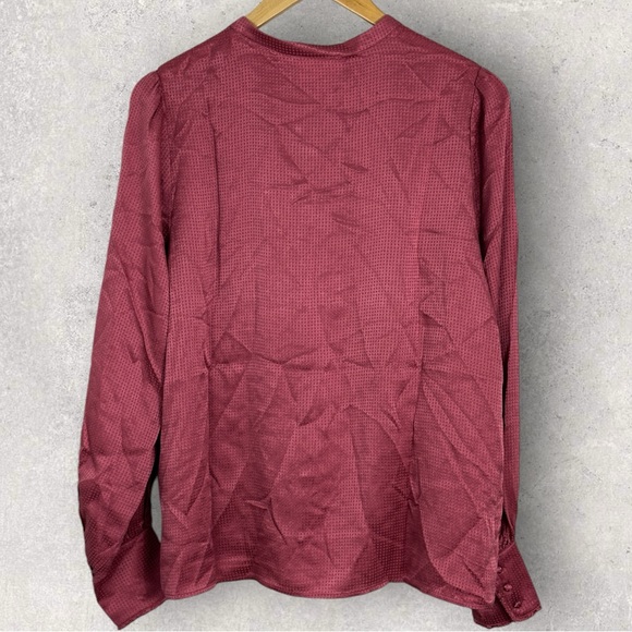 Sezane 100% Silk Lea Shirt Blush Pink Size 40 French US 8 Blouse Button Down Top - Picture 15 of 16